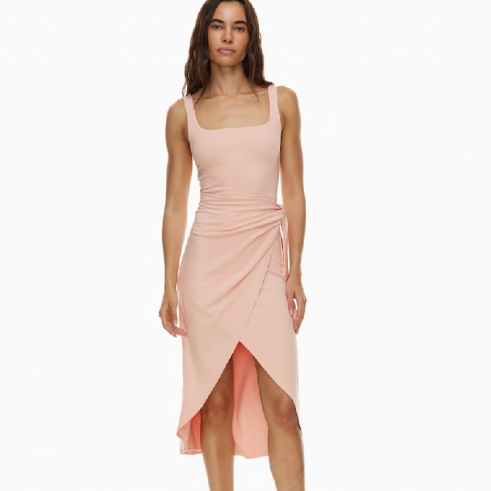 Aritzia Wilfred Saturn Midi Wrap Dress